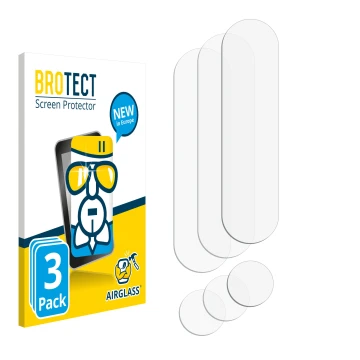 Front side of a product packaging with the brand logo BROTECT. Next to it is the corresponding screen protector.