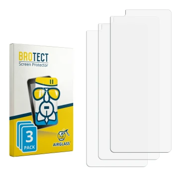 Front side of a product packaging with the brand logo BROTECT. Next to it is the corresponding screen protector.