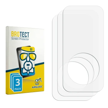 Front side of a product packaging with the brand logo BROTECT. Next to it is the corresponding screen protector.