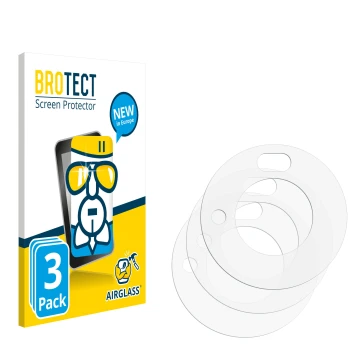 Front side of a product packaging with the brand logo BROTECT. Next to it is the corresponding screen protector.