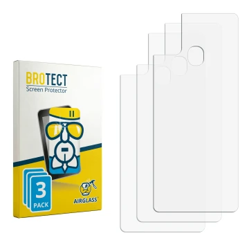 Front side of a product packaging with the brand logo BROTECT. Next to it is the corresponding screen protector.
