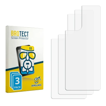 Front side of a product packaging with the brand logo BROTECT. Next to it is the corresponding screen protector.