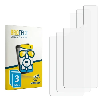 Front side of a product packaging with the brand logo BROTECT. Next to it is the corresponding screen protector.