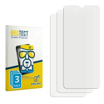 Front side of a product packaging with the brand logo BROTECT. Next to it is the corresponding screen protector.