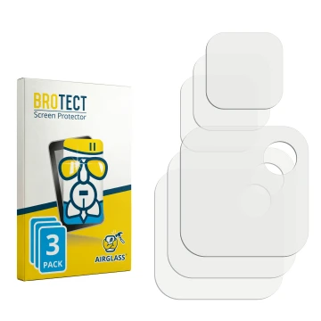 Front side of a product packaging with the brand logo BROTECT. Next to it is the corresponding screen protector.