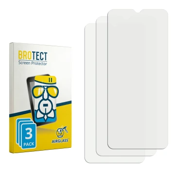 Front side of a product packaging with the brand logo BROTECT. Next to it is the corresponding screen protector.