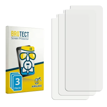 Front side of a product packaging with the brand logo BROTECT. Next to it is the corresponding screen protector.