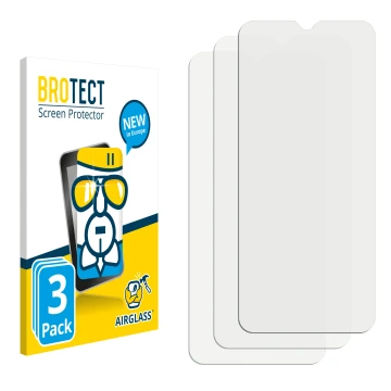 Front side of a product packaging with the brand logo BROTECT. Next to it is the corresponding screen protector.