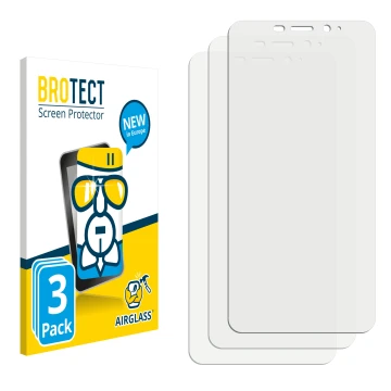 Front side of a product packaging with the brand logo BROTECT. Next to it is the corresponding screen protector.