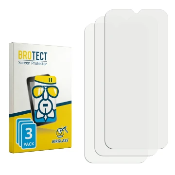 Front side of a product packaging with the brand logo BROTECT. Next to it is the corresponding screen protector.