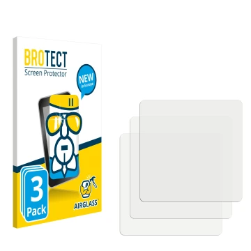Front side of a product packaging with the brand logo BROTECT. Next to it is the corresponding screen protector.