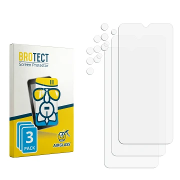 Front side of a product packaging with the brand logo BROTECT. Next to it is the corresponding screen protector.