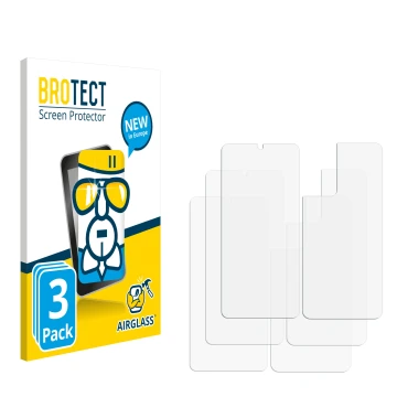 Front side of a product packaging with the brand logo BROTECT. Next to it is the corresponding screen protector.