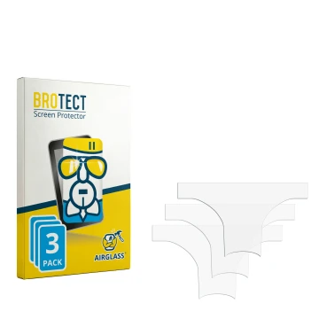 Front side of a product packaging with the brand logo BROTECT. Next to it is the corresponding screen protector.
