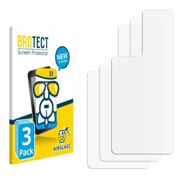 Front side of a product packaging with the brand logo BROTECT. Next to it is the corresponding screen protector.