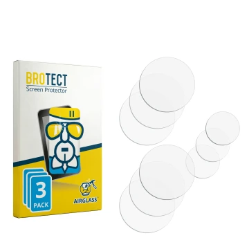Front side of a product packaging with the brand logo BROTECT. Next to it is the corresponding screen protector.