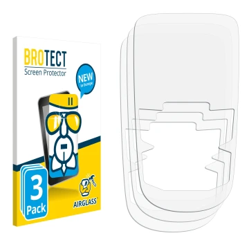 Front side of a product packaging with the brand logo BROTECT. Next to it is the corresponding screen protector.