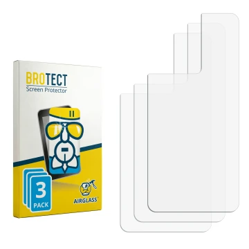 Front side of a product packaging with the brand logo BROTECT. Next to it is the corresponding screen protector.