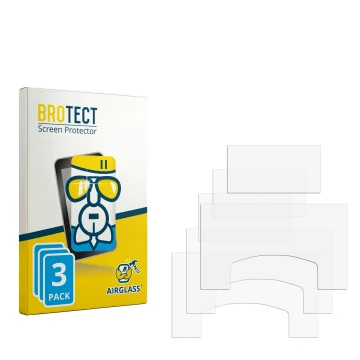 Front side of a product packaging with the brand logo BROTECT. Next to it is the corresponding screen protector.