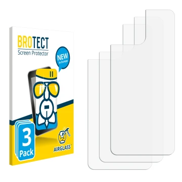 Front side of a product packaging with the brand logo BROTECT. Next to it is the corresponding screen protector.