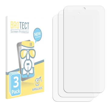 Front side of a product packaging with the brand logo BROTECT. Next to it is the corresponding screen protector.