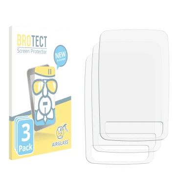 Front side of a product packaging with the brand logo BROTECT. Next to it is the corresponding screen protector.