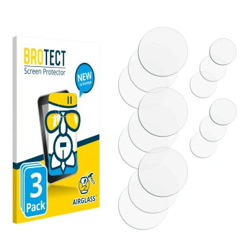 Front side of a product packaging with the brand logo BROTECT. Next to it is the corresponding screen protector.