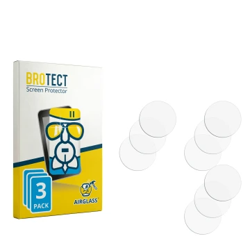 Front side of a product packaging with the brand logo BROTECT. Next to it is the corresponding screen protector.