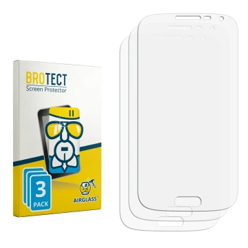 Front side of a product packaging with the brand logo BROTECT. Next to it is the corresponding screen protector.