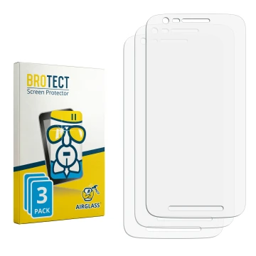 Front side of a product packaging with the brand logo BROTECT. Next to it is the corresponding screen protector.