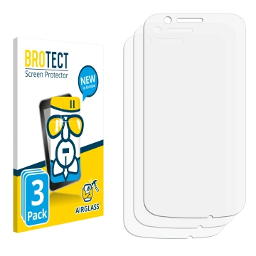 Front side of a product packaging with the brand logo BROTECT. Next to it is the corresponding screen protector.