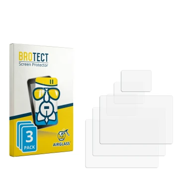 Front side of a product packaging with the brand logo BROTECT. Next to it is the corresponding screen protector.