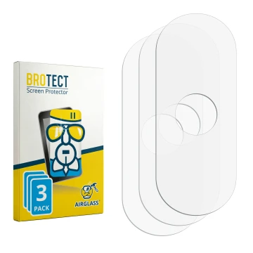 Front side of a product packaging with the brand logo BROTECT. Next to it is the corresponding screen protector.