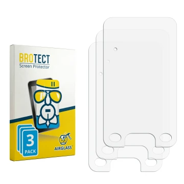 Front side of a product packaging with the brand logo BROTECT. Next to it is the corresponding screen protector.