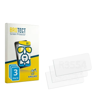 Front side of a product packaging with the brand logo BROTECT. Next to it is the corresponding screen protector.