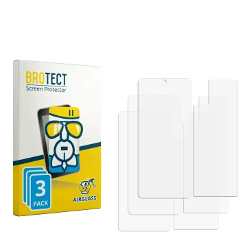 Front side of a product packaging with the brand logo BROTECT. Next to it is the corresponding screen protector.