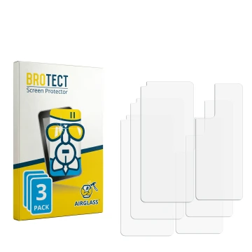 Front side of a product packaging with the brand logo BROTECT. Next to it is the corresponding screen protector.