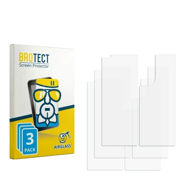 Front side of a product packaging with the brand logo BROTECT. Next to it is the corresponding screen protector.