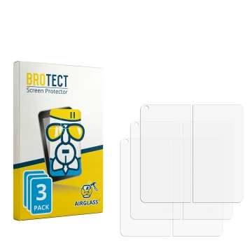 Front side of a product packaging with the brand logo BROTECT. Next to it is the corresponding screen protector.