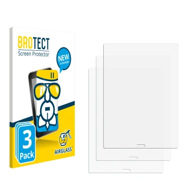 Front side of a product packaging with the brand logo BROTECT. Next to it is the corresponding screen protector.