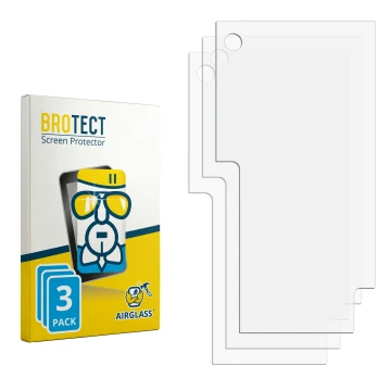Front side of a product packaging with the brand logo BROTECT. Next to it is the corresponding screen protector.