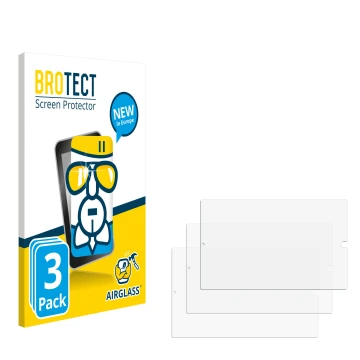 Front side of a product packaging with the brand logo BROTECT. Next to it is the corresponding screen protector.