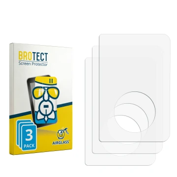 Front side of a product packaging with the brand logo BROTECT. Next to it is the corresponding screen protector.