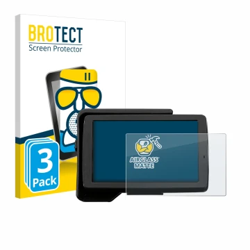 Front side of a product packaging with the brand logo BROTECT. Next to it is the device BMW R 1200 GS 2013-2019 Navigator V 5