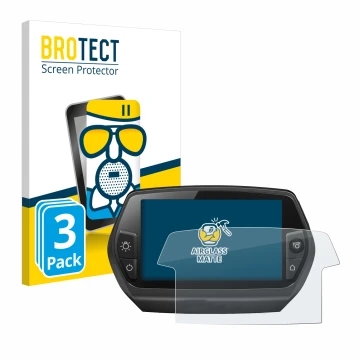 Front side of a product packaging with the brand logo BROTECT. Next to it is the device Bosch Nyon 2014 shown with the corresp