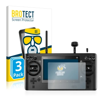 Front side of a product packaging with the brand logo BROTECT. Next to it is the device Yuneec ST16 shown with the correspondi