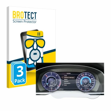 Front side of a product packaging with the brand logo BROTECT. Next to it is the device Volkswagen Tiguan 2017 Active Info Coc
