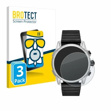 Front side of a product packaging with the brand logo BROTECT. Next to it is the device Diesel On Full Guard 2.5 shown with th