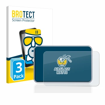 Front side of a product packaging with the brand logo BROTECT. Next to it is the device Tandem diabetes care t:slim X2 Insulin