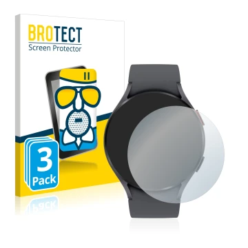 Front side of a product packaging with the brand logo BROTECT. Next to it is the device Garmin Fenix 6S Pro shown with the cor